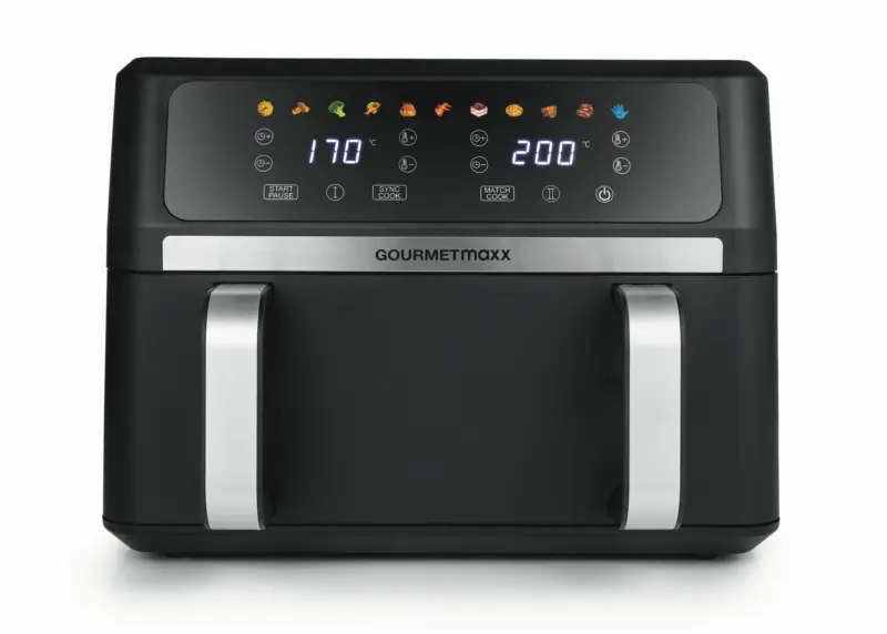 Hei&szlig;luftfritteuse Gourmetmaxx Schwarz max. 2400 Watt
