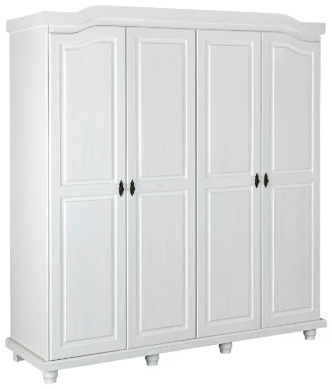 Dreht&uuml;renschrank Isny ca. 182x198x60 cm Wei&szlig;