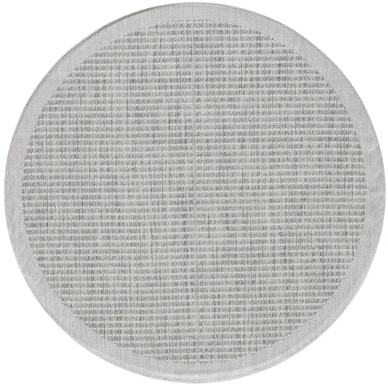 Outdoorteppich Giza Grau &Oslash; ca. 160cm