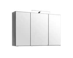 Spiegelschrank Florida in Graphitfarben mit LED