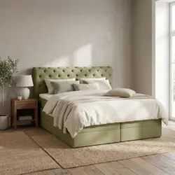 Boxspringbett Belano Gr&uuml;n ca. 180x200cm