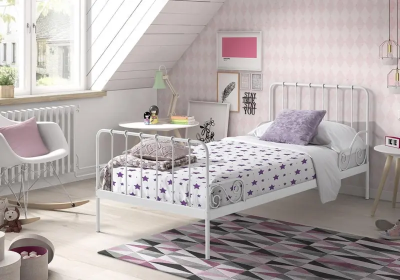 Kinder-/Juniorbett Alice ca. 90x200 cm Wei&szlig;