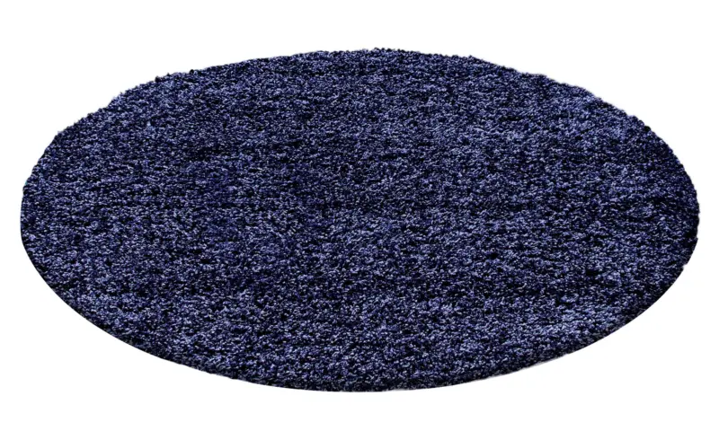 Hochflorteppich Life Dunkelblau &Oslash; ca. 80cm