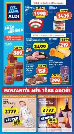 Aldi - Aldi aktuális akciós újság megtekintése, amely érvényes 2026.10.08.-től