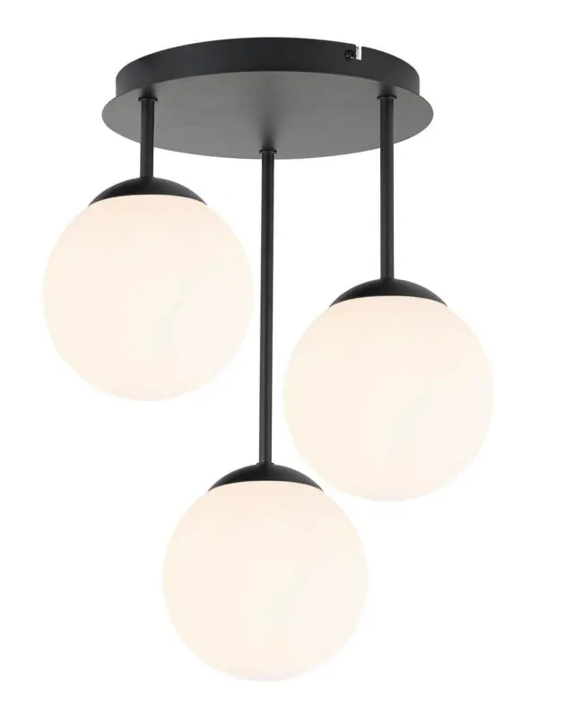 Deckenleuchte Whit Schwarz/Wei&szlig; max. 25 Watt Deckenlampe