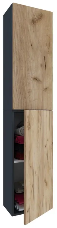 Hochschrank Lendas ca. 33x150cm Honigeiche/Anthr.