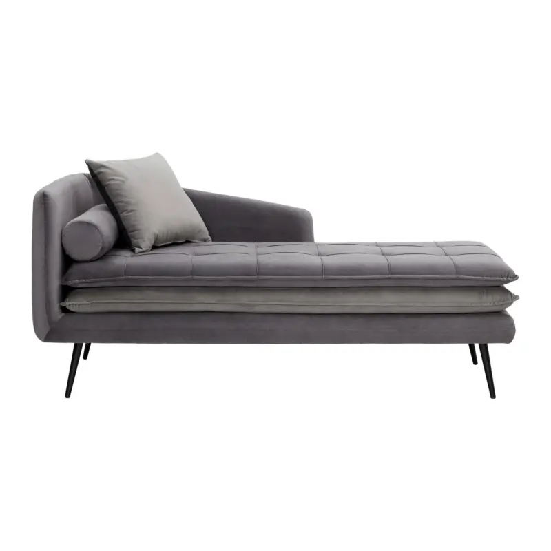Relaxliege Emilia Grau Samt