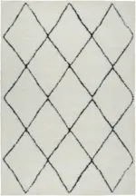 m&ouml;max Dornbirn - Ihr Trendm&ouml;belhaus in Dornbirn Hochflorteppich Ideal Shaggy Schwarz/Wei&szlig; ca. 160x230cm