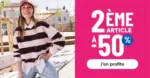 La Halle Promotions 2&egrave;me &agrave; -50% - au 11.10.2026