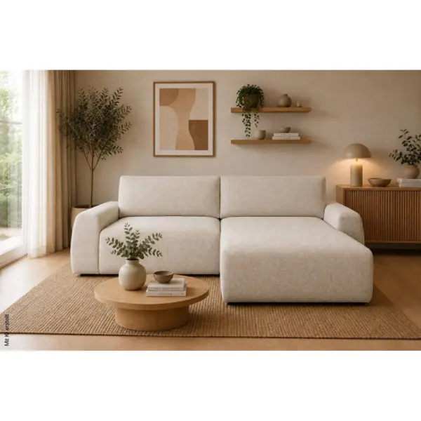 Ecksofa mit Bettfunktion und Bettkasten