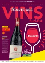 Metro Carte des vins - Sud Est - au 28.10.2026