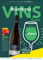 Metro Carte des vins - Ouest - au 28.10.2026