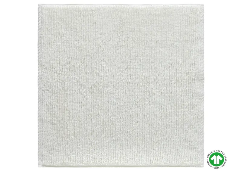 Badematte Bio Hanna in Wei&szlig; ca. 60x60cm
