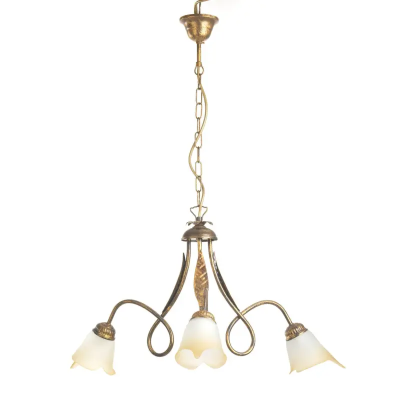 Kronleuchter Doppio Giro Bronzefarben max. 6 Watt