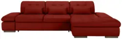 Wohnlandschaft Sanfino Leder Rot