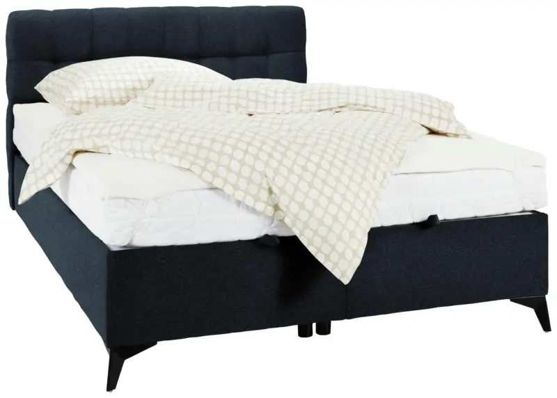 Boxbett in Schwarz ca. 140x200cm