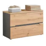 m&ouml;max Dornbirn - Ihr Trendm&ouml;belhaus in Dornbirn Waschbeckenunterschrank Memphis Artisan Eiche/Grau