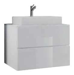 Waschtischkombi Lendas ca. 60 cm Wei&szlig;
