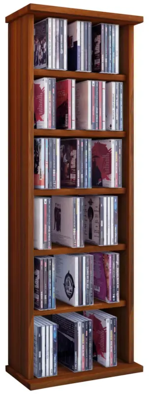 CD-Regal Vostan in Nussbaumfarbe, B: 31 cm