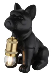 Tischleuchte Carlos Schwarz/Kupfer max. 60 Watt
