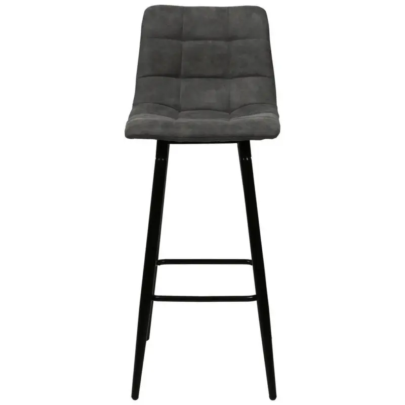 Barhocker in Grau, Schwarz