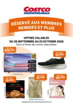 Costco Bons plans exclusifs - au 25.10.2026