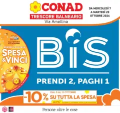 Anteprima del volantino Conad volantino Trescore Balneario valido a partire dal 07/10/2026