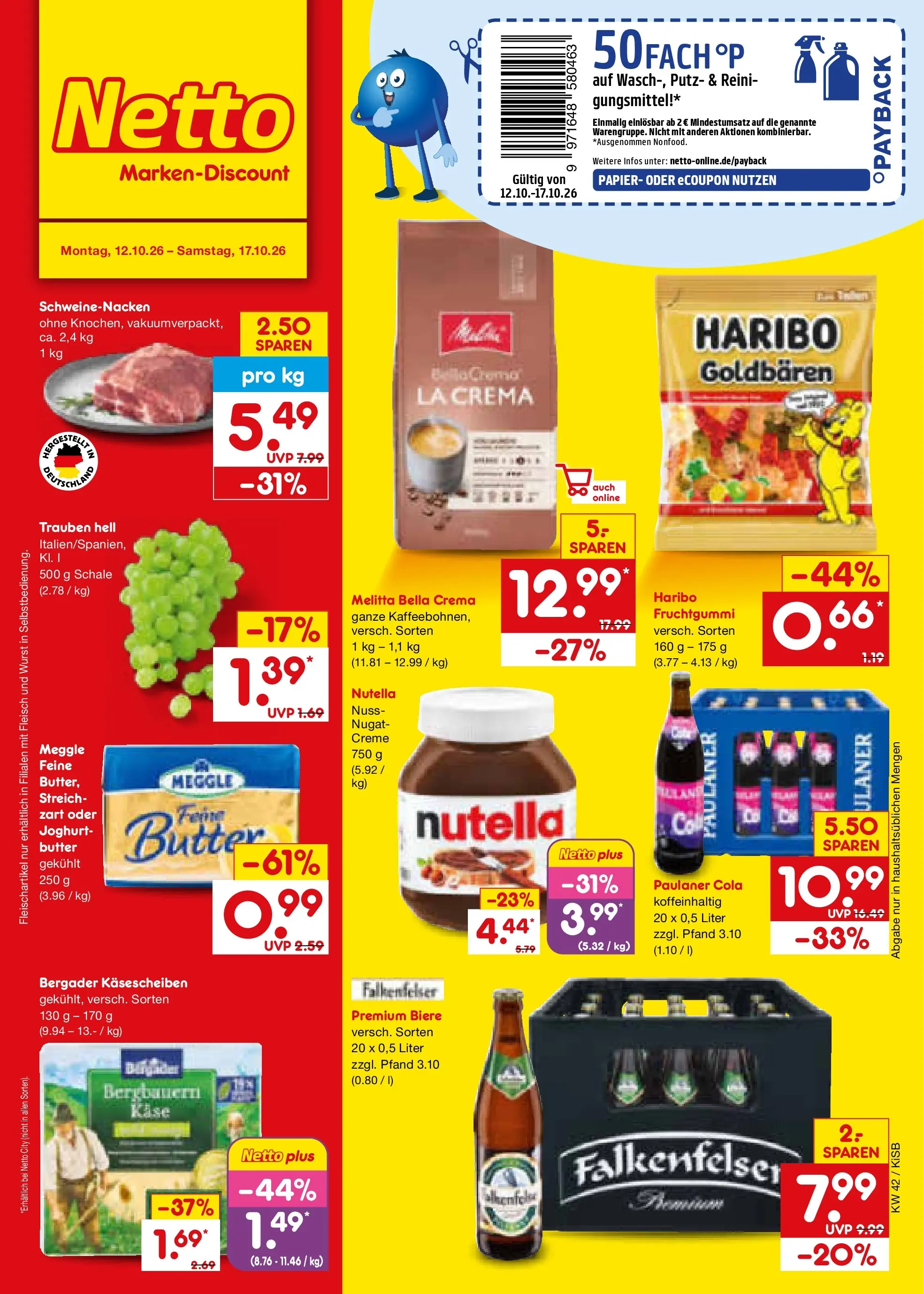 Netto Marken-Discount Netto Marken-Discount Prospekt Bad Friedrichshall (ab 12.10.2026) > Angebote Vorschau von dem Prospekt des Geschäftes Netto Marken-Discount, gültig ab dem 12.10.2026