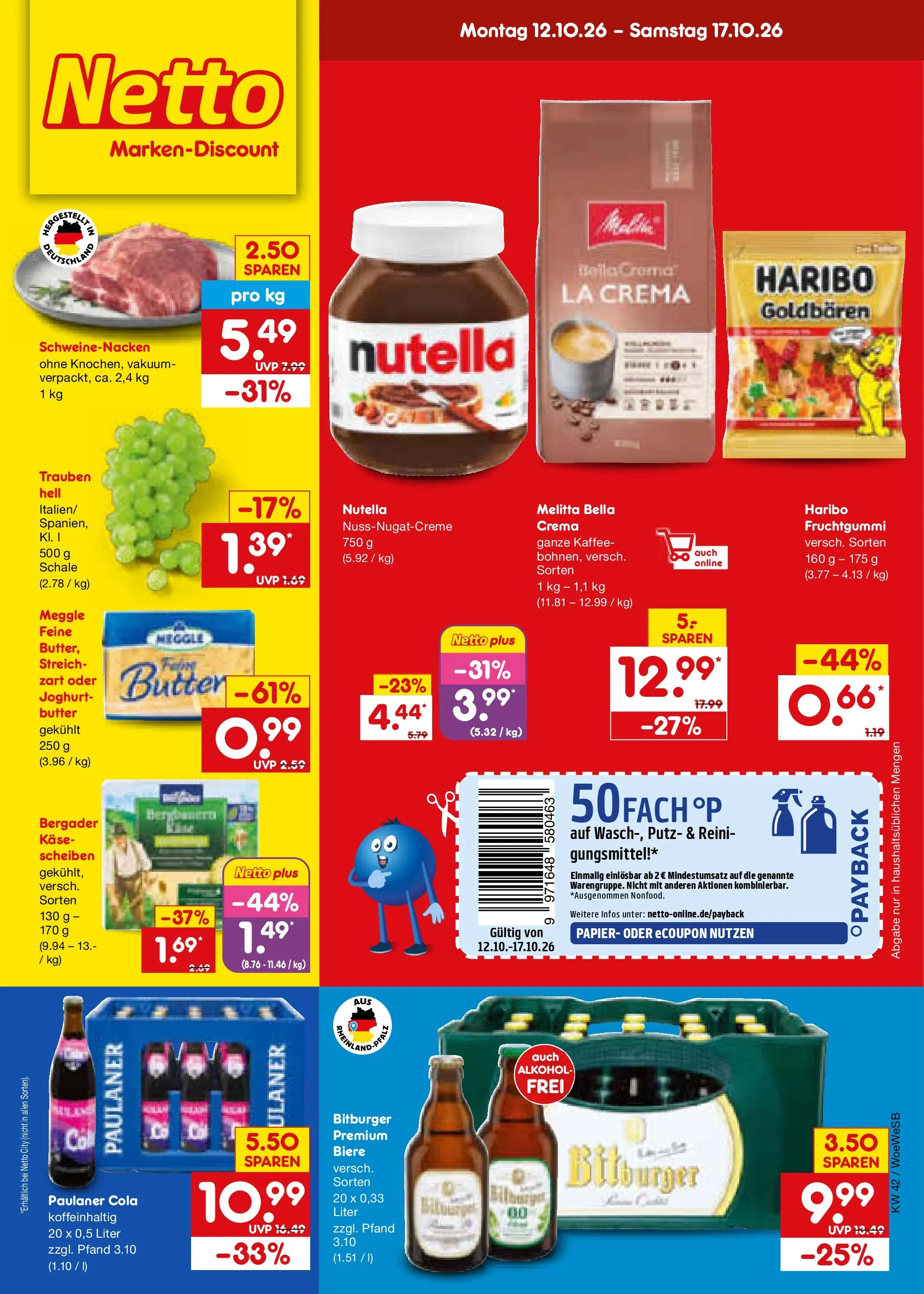 Netto Marken-Discount Netto Marken-Discount Prospekt Leonberg (ab 12.10.2026) > Angebote Vorschau von dem Prospekt des Geschäftes Netto Marken-Discount, gültig ab dem 12.10.2026