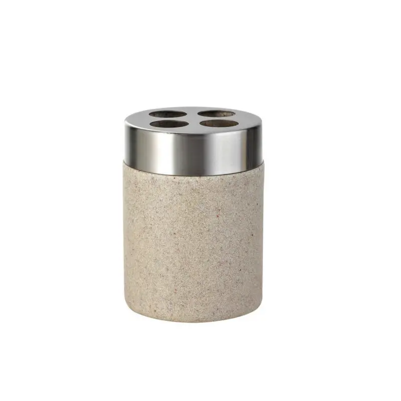 Zahnputzbecher Metall, Kunststoff