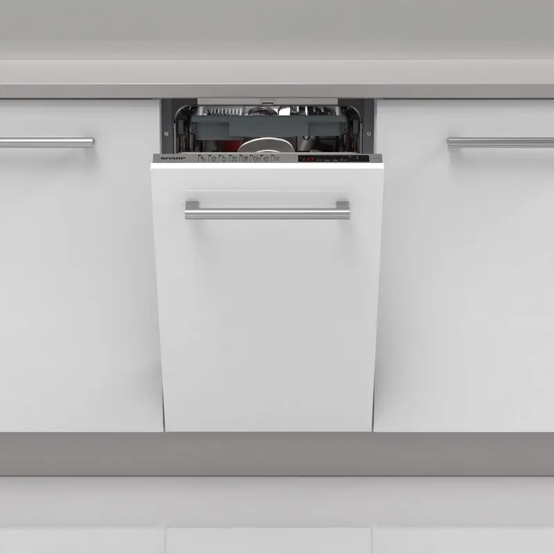 Съдомиялна машина за вграждане Sharp QW-NS1GI47EX , 10 комплекта, 45 Ш, мм, E