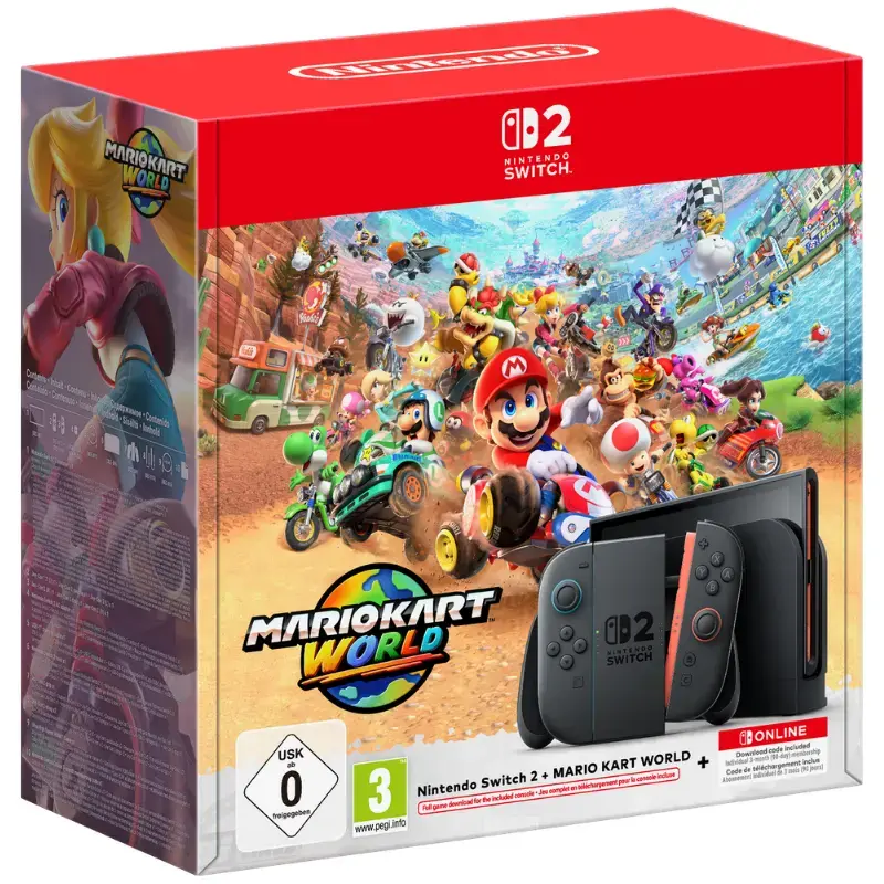 Конзола Nintendo Switch 2 Black + Игра Mario Kart World