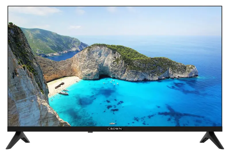 Телевизор Crown 32FB12V02AW SMART TV , 1366x768 HD Ready , 32 inch, 81 см, Android , LED , Smart TV