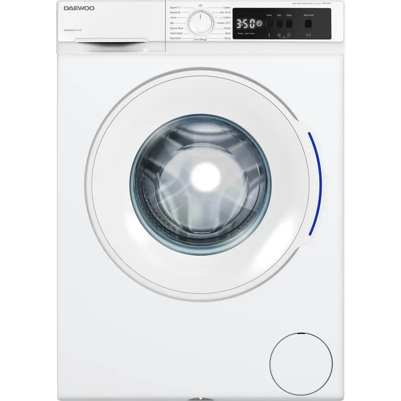 Пералня Daewoo WM-FB8514W0NA-BG , 1400 об./мин., 8.00 kg, A , Бял