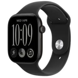 Смарт часовник Apple Watch 12 46mm Black/Black Band S/M mjek4 , 64 , Apple S11 64-bit Dual Core