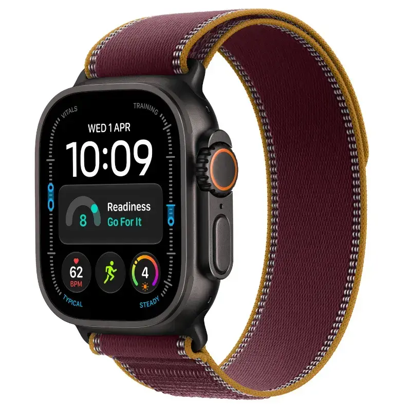 Смарт часовник Apple Watch Ultra 4 49mm Black/Burgundy Trail S/M mjc34 , 64 , Apple S11 64-bit Dual Core