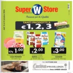 Super W Tanti prodotti a &euro;1, 2, 3 - al 21.10.2026