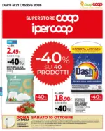 COOP 40 prodotti al -40% - al 21.10.2026