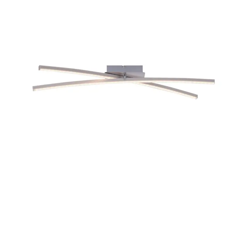 LED-Deckenleuchte Alina Silberfarben max. 24 Watt Deckenlampe