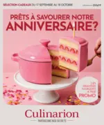 Culinarion Anniversaire - au 18.10.2026