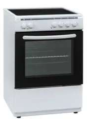 Готварска печка (ток) Crown 60C3MA , Бял , Керамични