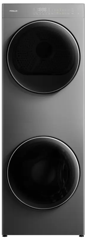 Пералня със сушилня Finlux ComboWash FWT9080GR , 1200 об./мин., 8 kg, 9.00 kg, A , E , Inox