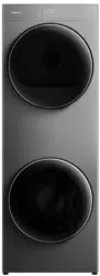 Пералня със сушилня Finlux ComboWash FWT9080GR , 1200 об./мин., 8 kg, 9.00 kg, A , E , Inox