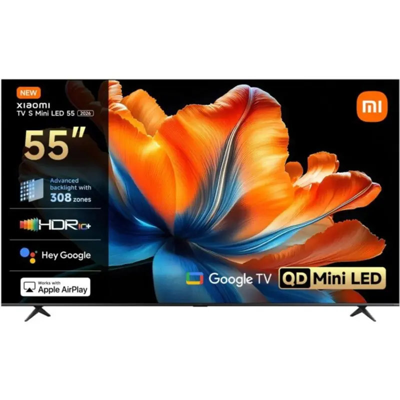 Телевизор Xiaomi S Mini LED 55 2026 / ELA6592EU , 138 см, 3840x2160 UHD-4K , 55 inch, Android , Mini LED , Smart TV