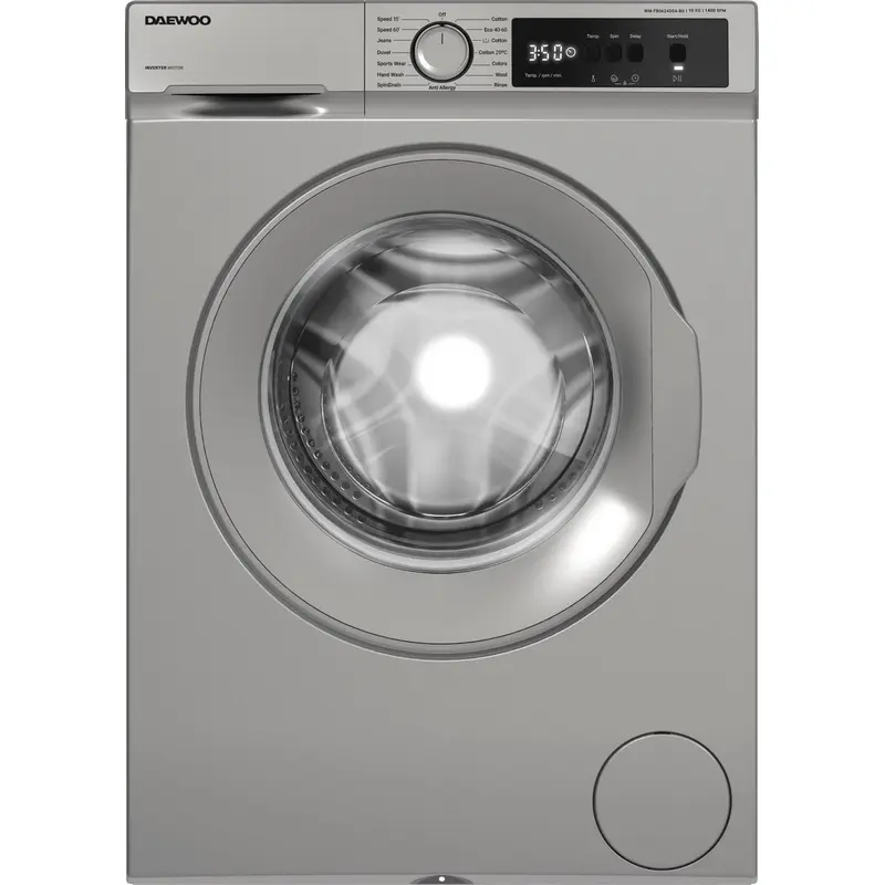 Пералня Daewoo WM-FB0624D0A-BG , 10.00 kg, 1400 об./мин., A , Silver