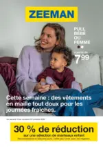 Zeeman Cette semaine : des v&ecirc;tements en maille tout doux pour les journ&eacute;es fra&icirc;ches. - au 23.10.2026
