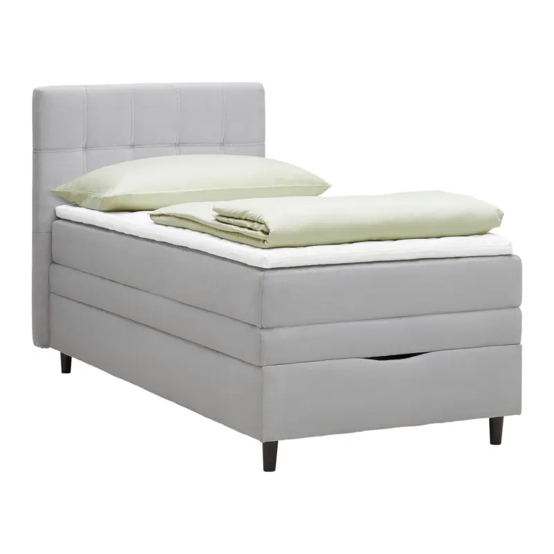 Boxspringbett Miami in Grau ca. 100x200cm