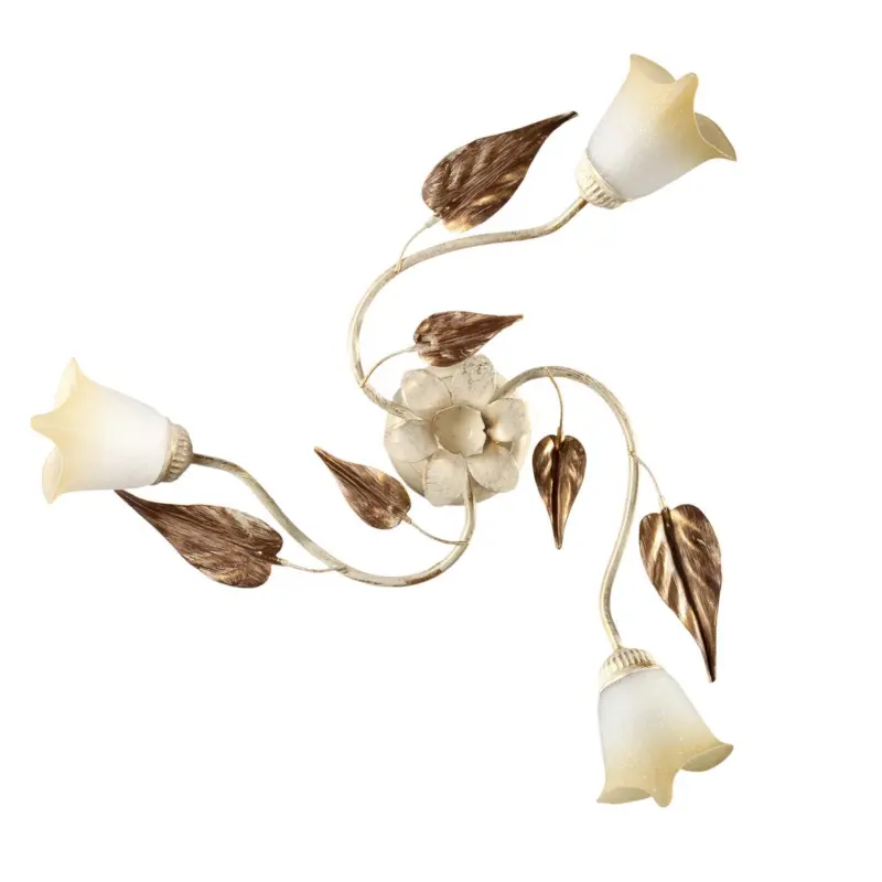 Deckenleuchte Vanda Wei&szlig;/Beige max. 6 Watt Deckenlampe