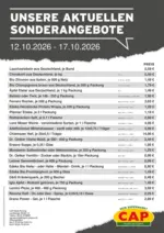 CAP-Markt Top-Angebote f&uuml;r Sparf&uuml;chse - bis 17.10.2026