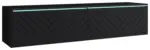 m&ouml;max Dornbirn - Ihr Trendm&ouml;belhaus in Dornbirn TV-Lowboard mit LED ca. 140x30 cm Schwarz Fischgr.